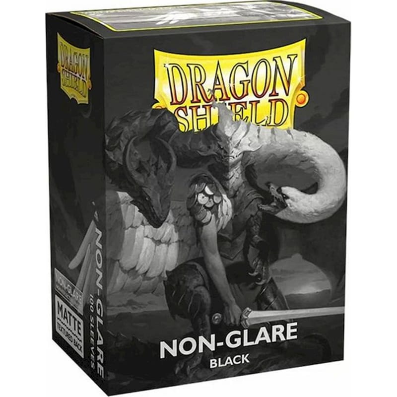 Dragon Shield Sleeves - Matte Nonglare Standard Size - Black V2