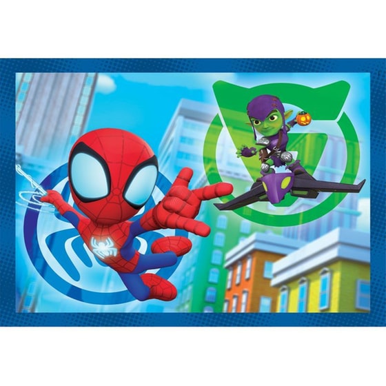 Παιδικό Παζλ Clementoni 4 in 1 Super Color Marvel Spidey Και Οι Απίθανοι Φίλοι Του (12/16/20/24 Κομμάτια) image 5