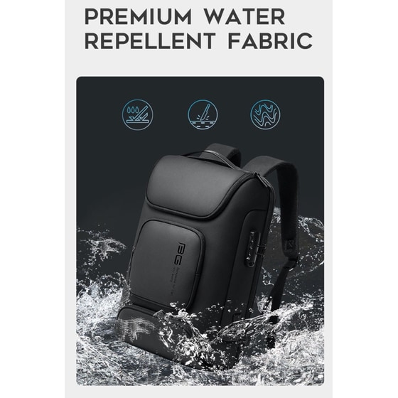 Τσάντα Laptop Bange 7216 Plus 15.6" Αδιάβροχη - Μαύρο image 10