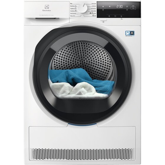 ELECTROLUX EW7D385AE 8kg με Αντλία Θερμότητας Λευκό Στεγνωτήριο Ρούχων image 0