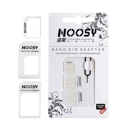 Αντάπτορας SIM Noosy Nano Sim And Micro Sim Adapter Set - White