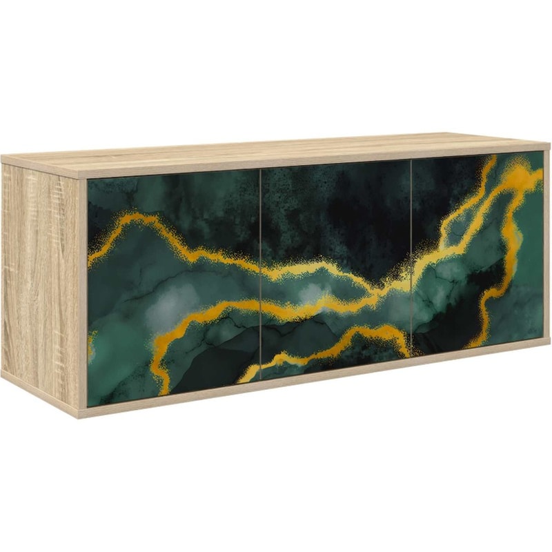 Έπιπλο Τηλεόρασης VidaXL WIJHE Επιτοίχιο 102 x 33 x 40 cm - Sonoma Δρυς