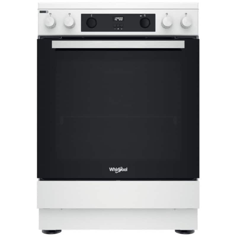 WHIRLPOOL WHIRLPOOL WS68V8CCWT/E 83 Lt Λευκό Ηλεκτρική Κουζίνα Κεραμική