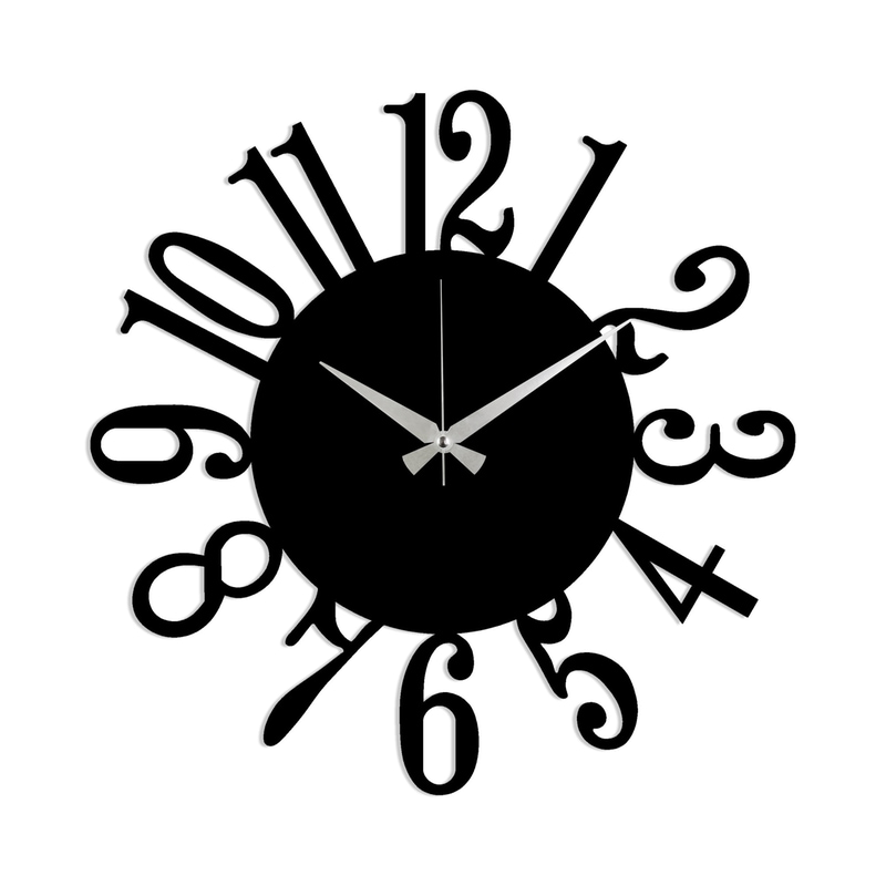 Αναλογικό Ρολόι 24Mall Enzo 48×48 cm – Μαύρο