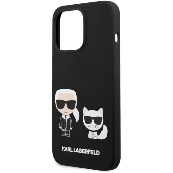 Θήκη Apple iPhone 13 Pro - Karl Lagerfeld Hard Case Karl+Choupette - Black image 5
