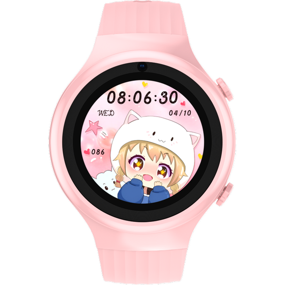 Smartwatch Kiddoboo x Lagenio WatchMe 4G K5 - Pink + Mint Strap image 1