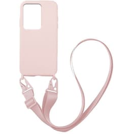 Θήκη Xiaomi Poco M5 - Sonique Armor Clear Με Strap - Ροζ