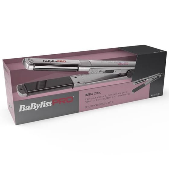 Ισιωτικό Μαλλιών BABYLISS PRO BAB2071EPE Ultracurl 25mm Ασημί image 1