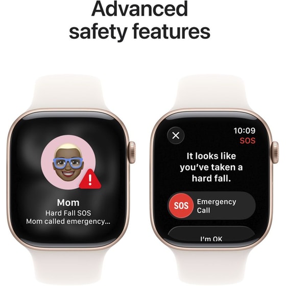 Apple Watch Series 11 GPS + Cellular 46mm Rose Gold Aluminum Case with Light Blush Sport Band - M/L image 5