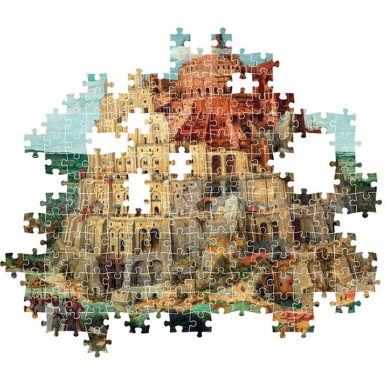 Παζλ Clementoni Museum Collection Bruegel: Ο Πύργος Της Βαβέλ - Compact Box (1500 Κομμάτια) image 2