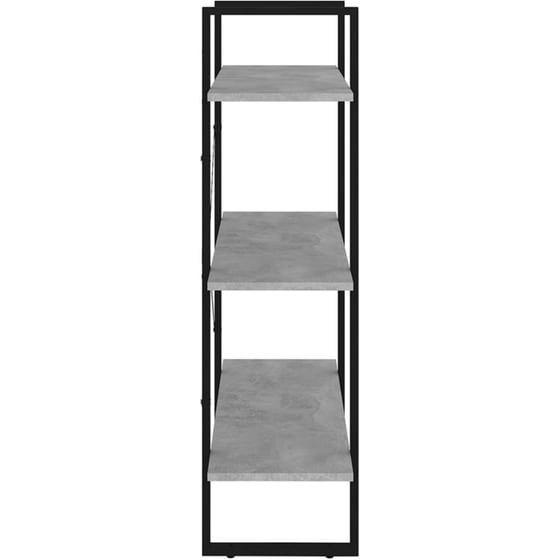 Βιβλιοθήκη VidaXL από Μέταλλο 80x30x105 cm - Γκρι image 3