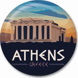 Μαγνήτης GNF THINKOFGREECE Ακρόπολη 3.8 cm