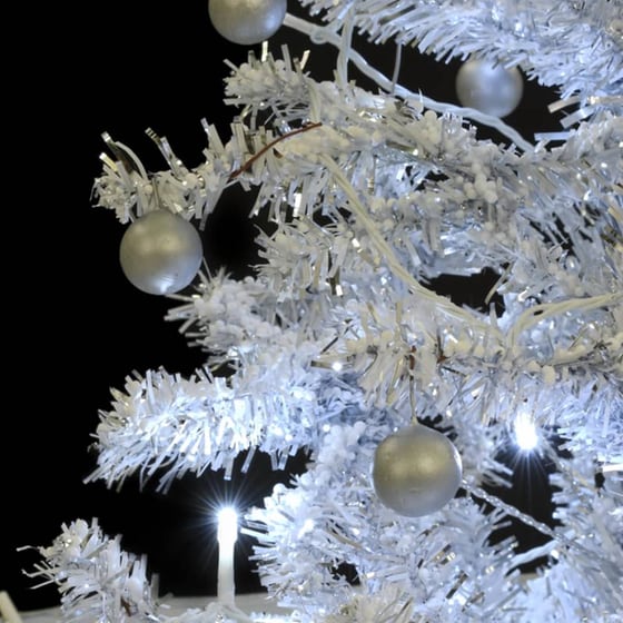 Χριστουγεννιάτικο Δέντρο VidaXL Χιονισμένο 80 Led 1.90m - Λευκό image 5