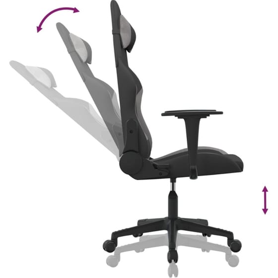 Καρέκλα Gaming VIDAXL 345492 - Μαύρη image 4