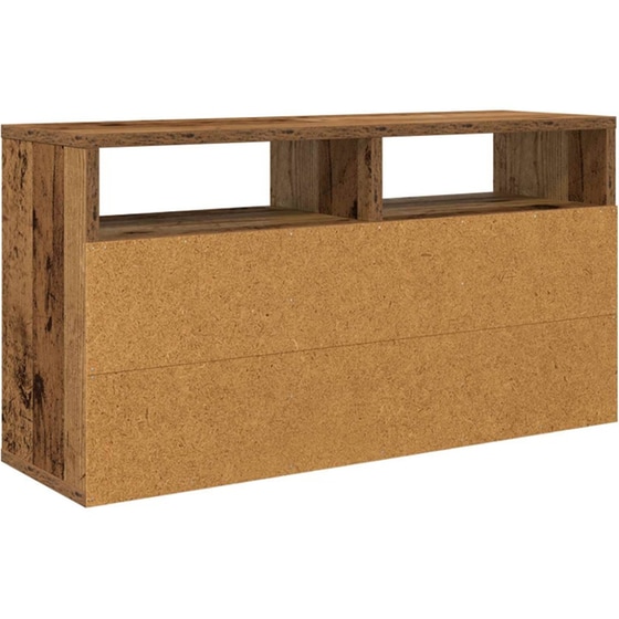 Έπιπλο Τηλεόρασης VidaXL με Συρτάρι 72 x 22,5 x 38 cm - Παλαιωμένο Ξύλο image 7