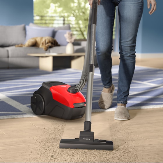 PHILIPS XD1111/10 750 W με Σακούλα 3 L Κόκκινο Ηλεκτρική Σκούπα image 8