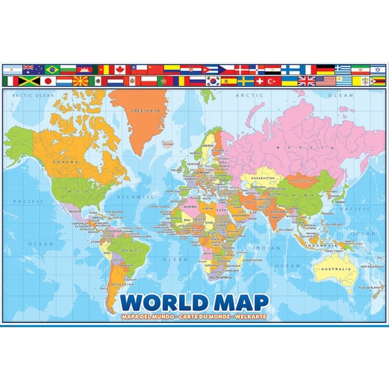 Παζλ Eurographics Παγκόσμιος Χάρτης (100 Κομμάτια) image 2