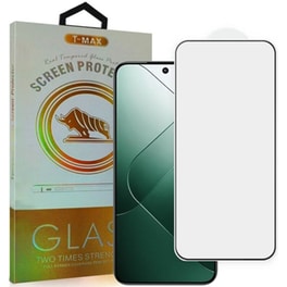 Προστατευτικό οθόνης Xiaomi 14 - T-Max Premium 3D Tempered Glass Full Glue Fluid Despensing 0.2mm 9H