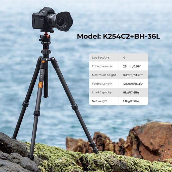 K&F Concept K254C2 + BH-36L X-Series Τρίποδο για Βίντεο image 1