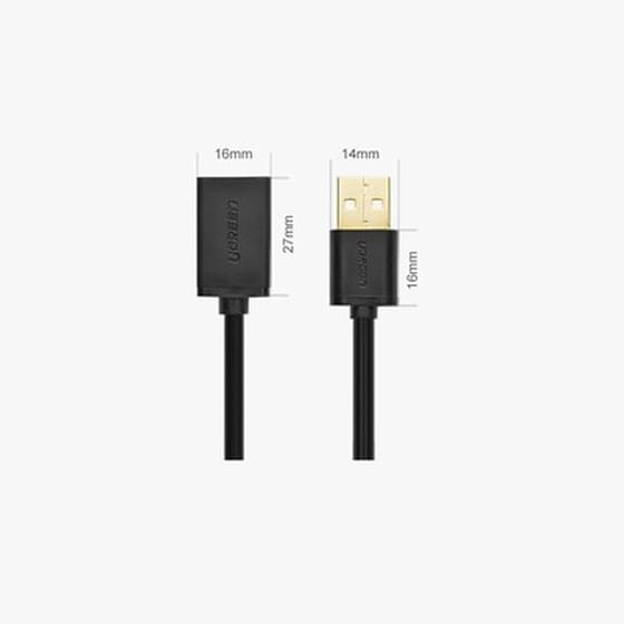 Καλώδιο Ugreen USB-A Male σε USB-A Female - 2m image 1