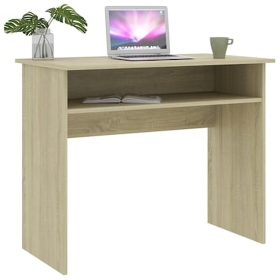 Γραφείο Μελέτης VidaXL από Μοριοσανίδα 90x50x74cm - Sonoma/Μπεζ image 3
