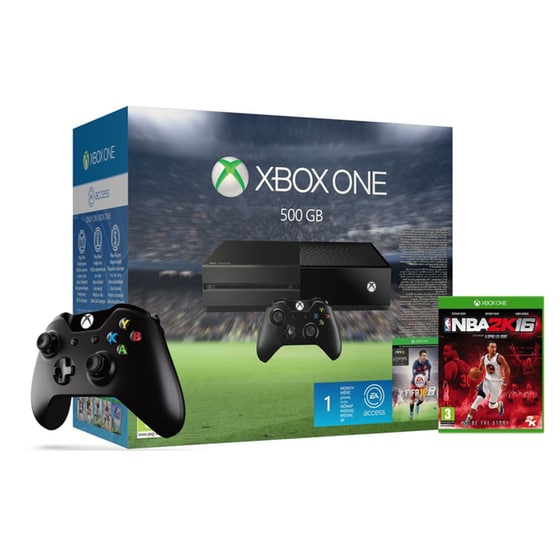 Microsoft Xbox One - 500GB & FIFA 16 & NBA 2K16 & 2ο Χειριστήριο image 0
