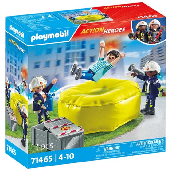 PLAYMOBIL® Action Heroes Πυροσβέστες με στρώμα διάσωσης (71465) image 0