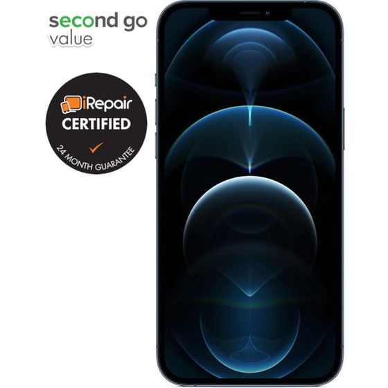 Μεταχειρισμένο Apple iPhone 12 Pro 128GB Pacific Blue second go value Certified by iRepair image 1