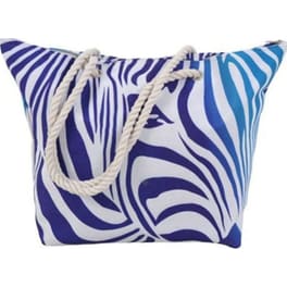 Τσάντα Παραλίας Ankor Zebra Μπλε
