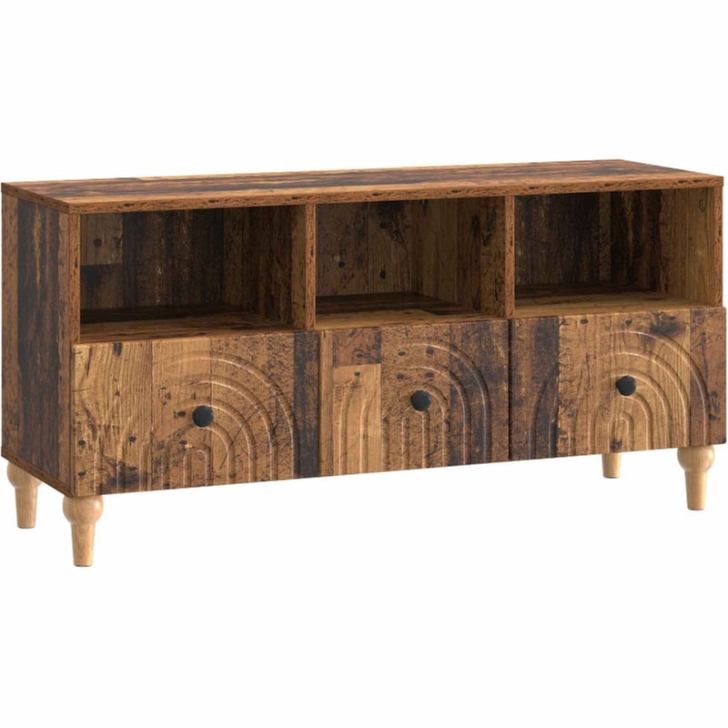 Έπιπλο Τηλεόρασης VidaXL 102x34.5x50 cm - Παλαιωμένο Ξύλο