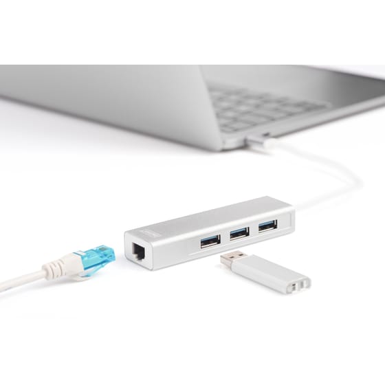 Digitus DA-70255 USB Hub 4-Port USB 3.0 συμβατό με USB-C image 4