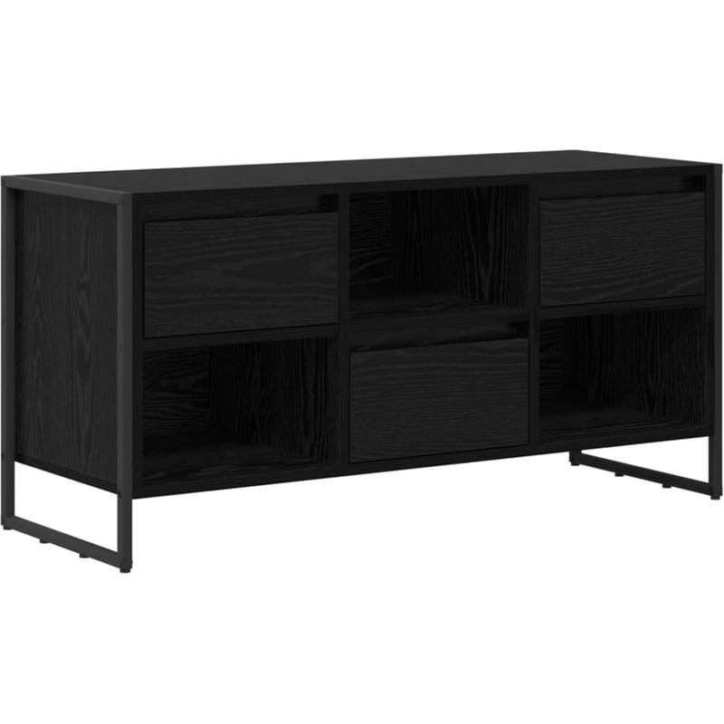 Έπιπλο Τηλεόρασης VidaXL 100 x 36 x 49,5 cm - Μαύρη Οξιά