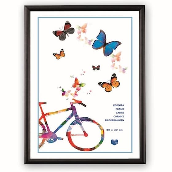 Κορνίζα Πλαστική (bd01) 20x30 cm - Μαύρη image 0