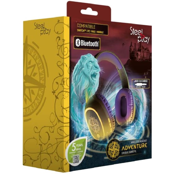 Ασύρματα Ακουστικά Κεφαλής Steelplay Adventure Magic - Καφέ image 1