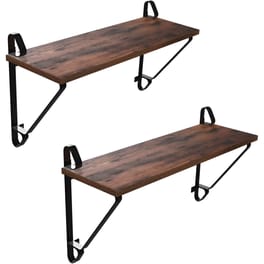 Ράφια Vasagle Μοριοσανίδα 2Τμχ 60x20x32cm - Μαύρο/Καφέ