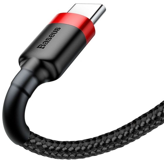 Καλώδιο δεδομένων Baseus Cafule Usb to Usb-C 2A 3m - Red/black image 1
