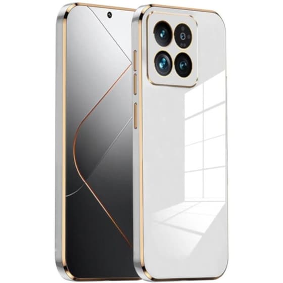 Θήκη Xiaomi 14 Pro - Bodycell Gold Plated - White image 0