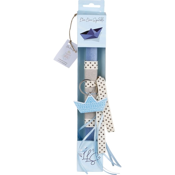 Αρωματικό Λαμπαδάκι Live.Love.Sparkle με Μπρελόκ Καραβάκι image 0