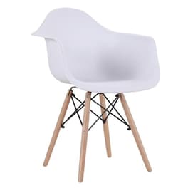Καρέκλα Esmarket Corylus Pp 60x60x80cm - Λευκό