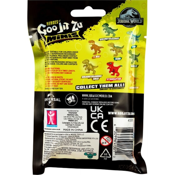 Giochi Preziosi Goo Jit Zu Mini Jurassic Single (8 Σχέδια) image 3