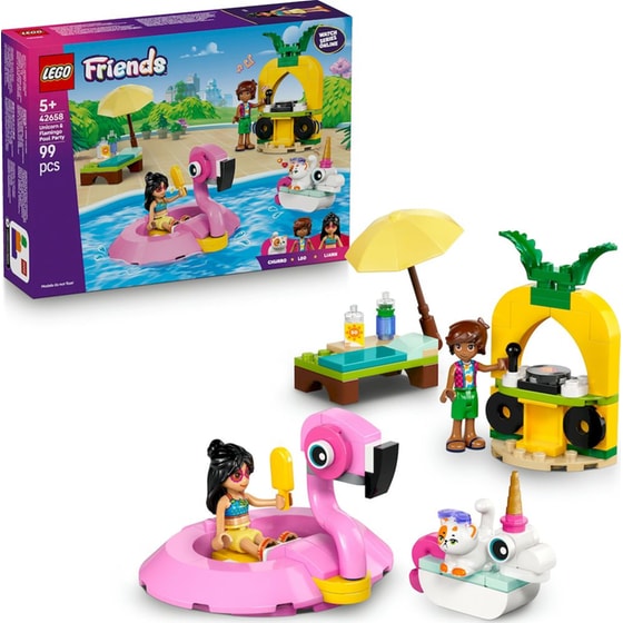 LEGO® Friends Unicorn & Flamingo Pool Party (42658) image 1