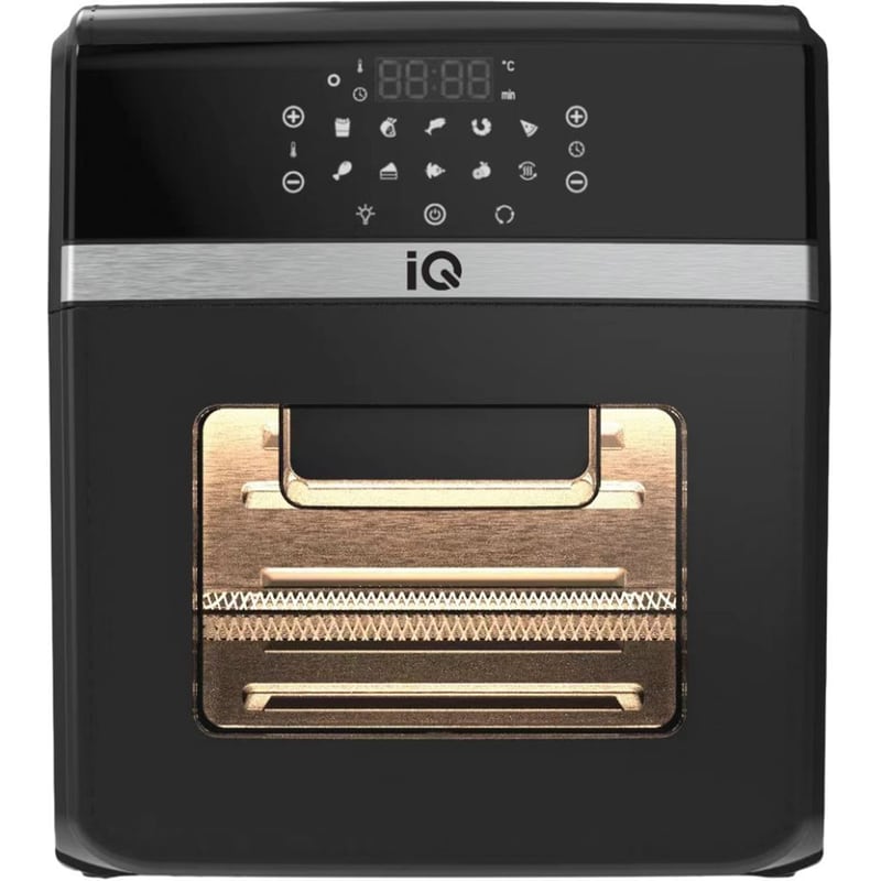 IQ IQ AF-006 1800 W με Πόρτα 12 L Μαύρη Φριτέζα Αέρος