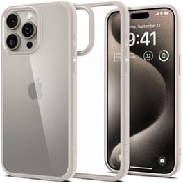 Θήκη Apple iPhone 15 Pro Max - Spigen Ultra Hybrid - Natural Titanium