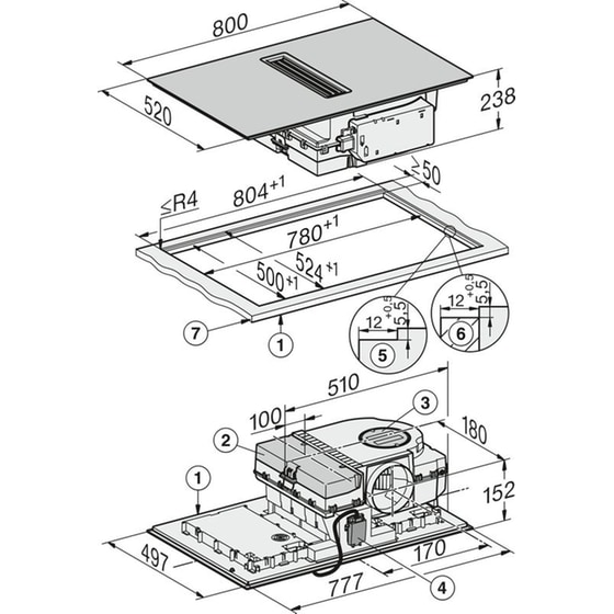 MIELE KMDA7876 FL-U 125 Gala Ed 80 cm Μαύρο Εστία Επαγωγική Αυτόνομη image 11