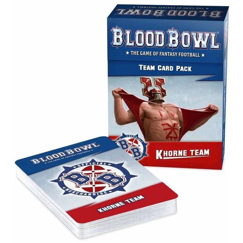 GAMES WORKSHOP Blood Bowl: Khorne Team Card Pack Warhammer 40k GAMES WORKSHOP