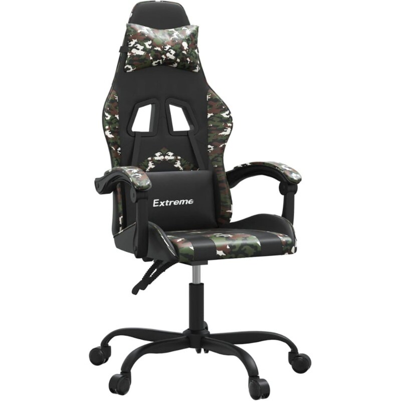 Καρέκλα Gaming VIDAXL 3143901 από Τεχνητό Δέρμα - Μαύρο