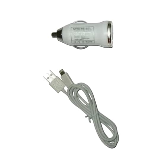 Φορτιστής Αυτοκινήτου Volte-Tel Lightning - Λευκό image 0