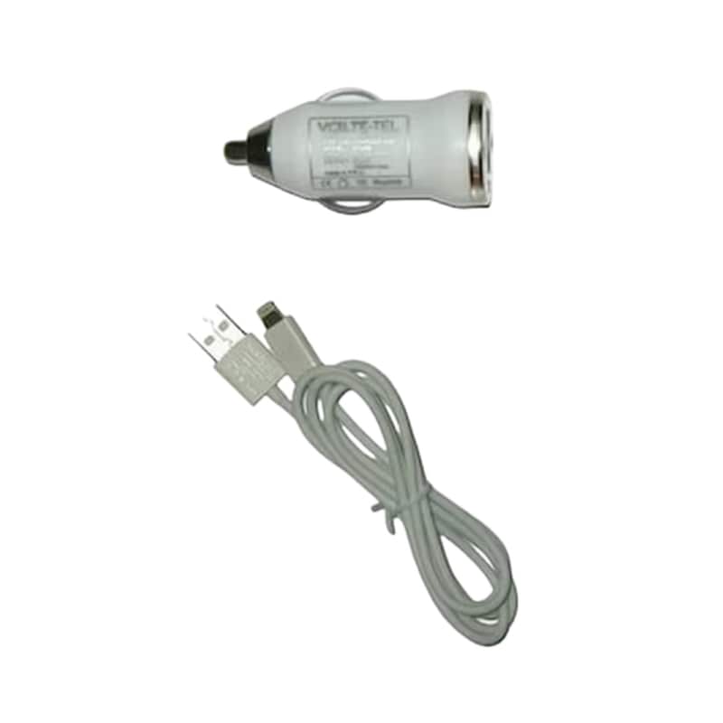 Φορτιστής Αυτοκινήτου Volte-Tel Lightning - Λευκό