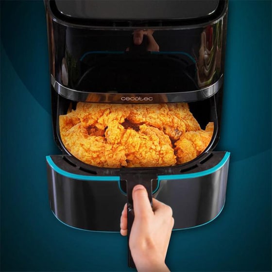 CECOTEC Cecofry Full InoxBlack 5500 Connected Pack CEC-03319  με Αποσπώμενο Κάδο 1700 W 5.5 L Μαύρο Φριτέζα Αέρος image 2