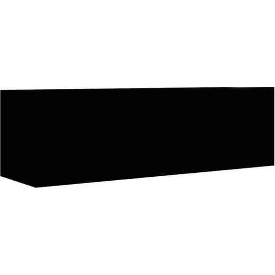 Έπιπλα Τηλεόρασης VidaXL Μοριοσανίδα 3 Τμχ 100x30x30cm - Μαύρο image 3